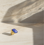 Happy Face Lapis Lazuli Ring