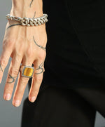 Tiger Eye Happy Face Ring