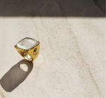 Quartz Happy Face Ring