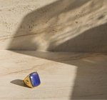 Happy Face Lapis Lazuli Ring