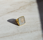 Quartz Happy Face Ring