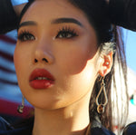 YELLOW CITRINE TWISTED EARRINGS