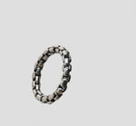 STERLING SILVER BOX CHAIN RING