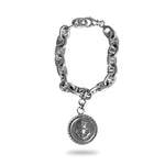 STERLING SILVER KING TUT LINK BRACELET
